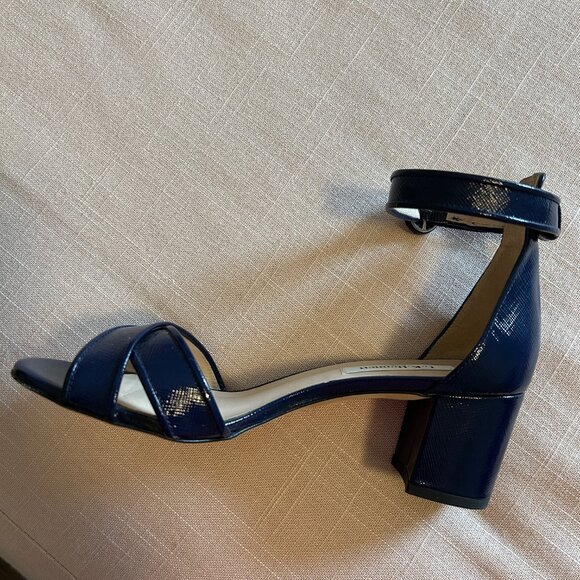 LK Bennett Navy Aniki 36.5 Heels - Picture 5 of 6